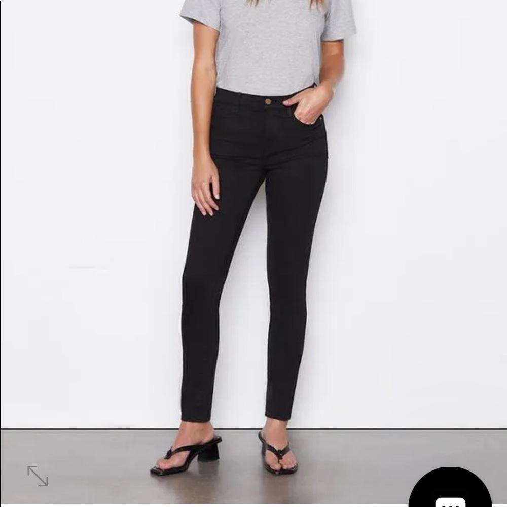 FRAME skinny jeans in Film Noir size 29, black NWOT